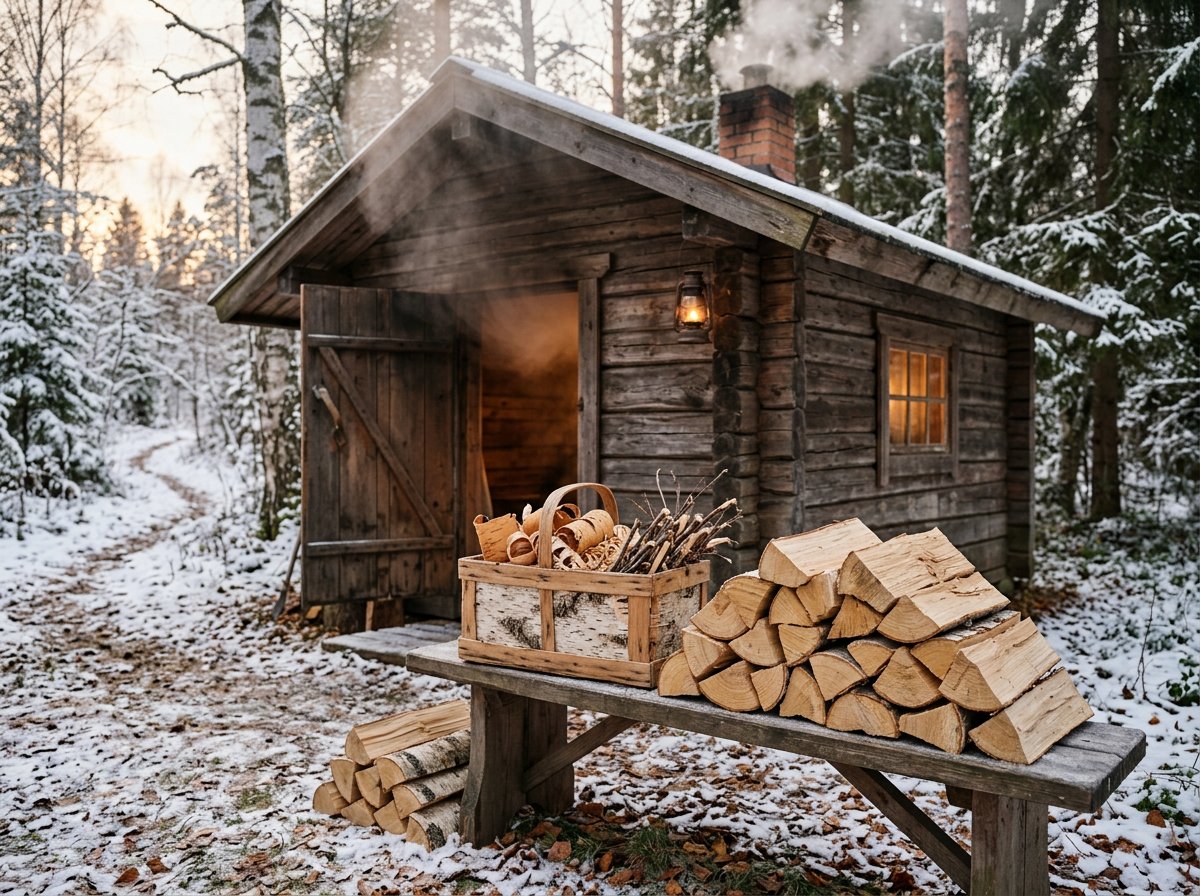 Укладка кубометра в дровник, Орск